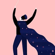Música mágica y magia musical. Graphic Design, and Traditional illustration project by Inés Marco Aguilar - 06.11.2019