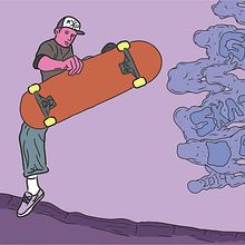 GO SKATE DAY 2019. Comic, Design, Design de personagens, Design gráfico, Ilustração tradicional, Ilustração digital, Ilustração vetorial, Instagram, e Publicidade projeto de Jesus Llamas - 09.06.2019