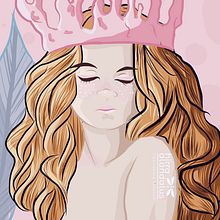 Little Princess. Un proyecto de Dibujo, Diseño, Ilustración tradicional, Ilustración digital, Ilustración infantil e Ilustración vectorial de Hirra Al Andalus - 12.06.2019