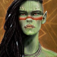 Ursa, Hechicera orco del Suelo y la Tierra. Un proyecto de Ilustración tradicional e Ilustración digital de Guillermo Liroz - 12.06.2019