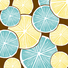 Pattern design. Lemon. . Pattern Design project by Gloria CaRo - 06.13.2019