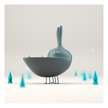 pequeños amigos. Een project van 3D, 3D-animatie, Ontwerp van personages y 3D-karakterontwerp van María Luquero - 13.10.2019