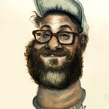 Mi Proyecto del curso: Caricatura en acuarela para maqueta. Un progetto di Disegno di ritratti e Pittura ad acquerello di Neil MacDonald - 14.06.2019