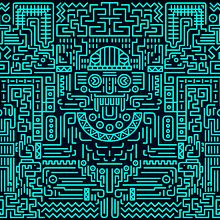 Tláloc - Dios de la Lluvia. Traditional illustration project by gorgojo - 11.07.2017