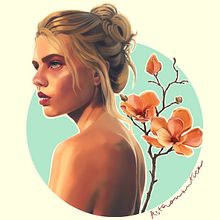 Retrato a color. Traditional illustration, and Digital Illustration project by Astronäutica - 06.15.2019