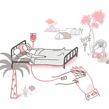 Médicos sin fronteras. Artistic Drawing, and Traditional illustration project by "lanómada" - 06.15.2019