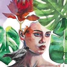 Mi Proyecto del curso: Retrato ilustrado en acuarela Ein Projekt aus dem Bereich  von Teissi Aranda - 16.06.2019