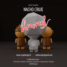 SHOWREEL Nacho Cruje 2019 3D Generalist . Grafică în mișcare, Film, video și televiziune, 3D, Animație, Direcția artistică, Animație de caractere, animație 3D, modelare 3D, Artă conceptuală și design de caractere 3D de Nacho Cruje Design - 06.16.2019