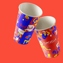 Red Bull Cups — Illustration. Digital Illustration, Traditional illustration, and Vector Illustration project by Gustavo Bouyrié - 06.17.2019
