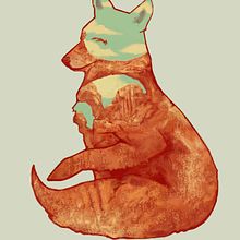 Fox Canyon. Digital Illustration project by Elisa Plance - 06.18.2019