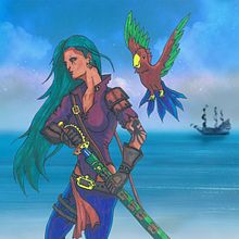 Pirate concept art. Un proyecto de Concept Art, Dibujo, Dibujo a lápiz e Ilustración tradicional de Elías Debón - 19.06.2019