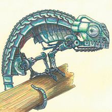 Chamaleon. Un proyecto de Dibujo, Dibujo a lápiz e Ilustración tradicional de Elías Debón - 19.06.2019