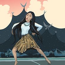 Night's blanket. Digital Illustration project by Elisa Plance - 06.19.2019