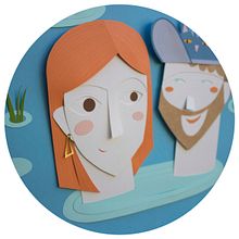 Elena · Pablo. Un proyecto de Ilustración tradicional y Papercraft de Aida Alonso - 20.06.2019