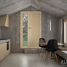 Proyecto personal. Refugi lieptgas. Un proyecto de 3D, Arquitectura, Arquitectura digital, Arquitectura interior e Infografía de AlexRuiz ArchitectureandVisualization - 21.06.2019
