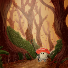 Epic Banana Quest, portada del videojuego ficticio parte del #tagdelvideojuego. Traditional illustration project by jethroalaniz - 07.13.2019