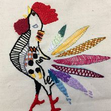 Mi Proyecto del curso: Técnicas de bordado: ilustrando con hilo y aguja. Un proyecto de Bordado de Monica Moscoso - 17.06.2019
