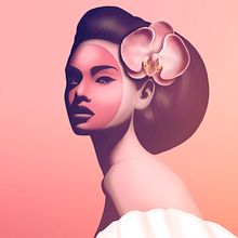Orquídea. Traditional illustration, and Digital Illustration project by Alendro Estudio - 09.10.2018