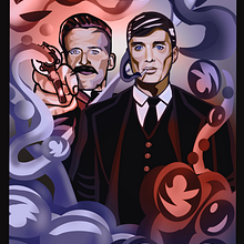 Mi Proyecto del curso: Ilustración vectorial: más volumen y rock and roll - comparto mi serie peaky blinders. Un proyecto de Ilustración tradicional de jhon jairo caicedo mejia - 24.06.2019
