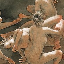 Dancers. Traditional illustration, and Digital Illustration project by fungels - 06.24.2019