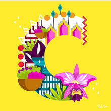 Colombia un país multicolor. Projekt z dziedziny Grafika wektorowa użytkownika mdelmar - 26.06.2019