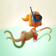 Tiburón. 3D, Character Design, 3D Character Design, Traditional illustration, Digital Illustration, and 3D Modeling project by J.FRAMES BOND - 06.26.2019