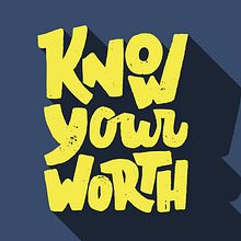 Know your worth. Lettering project by Mabel García Alamo - 06.01.2019