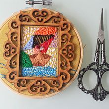 Mi Proyecto del curso: Técnicas de bordado: ilustrando con hilo y aguja. Een project van Craft y Borduurwerk van Maya Sucerquia - 16.07.2019