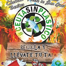 Ceuta sin plástico . Design de postere de Alejandro Madrid - 06.22.2019