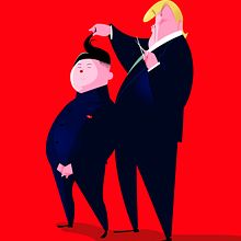 Trump & Kim. Un progetto di Character design, Illustrazione tradizionale e Illustrazione vettoriale di Jorge Arévalo - 30.06.2019