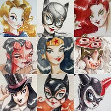 DC & Fan Art Pin ups . Un progetto di Illustrazione tradizionale di Elysa Castro - 30.06.2019