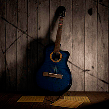 Guitarra 3D. Een project van 3D,  Concept art y  3D-modellering van Cristina Pelayo Álvarez - 30.06.2019