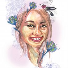 Mi Proyecto del curso: Retrato ilustrado en acuarela. Un proyecto de Dibujo de Retrato de Monica Moscoso - 30.06.2019