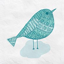 Blue Bird. Design project by Carolina Rodriguez - 07.01.2019