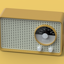 Radio SK 25 de Braun. Projekt z dziedziny Wzornictwo przem i słowe użytkownika Diego Nanni - 22.04.2019