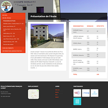 École Élementaire François LEVRET. Un progetto di Web development di Inma Prieto Zahonero - 01.07.2019