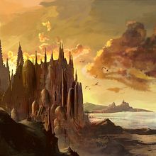 View of Imrryr. Un progetto di Arte concettuale, Illustrazione tradizionale e Videogiochi di Marc Amodeo Palomar - 02.07.2019