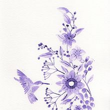 My project in Modern Watercolour Techniques course . Ilustrație tradițională de Maria Isabel Rios - 07.03.2019