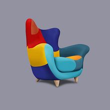 Vectorizado silla. Realistic Drawing project by Andrea Rodríguez Gallego - 07.03.2019