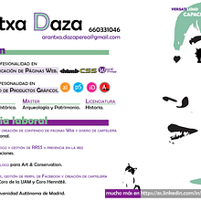 Curriculum Vitae - Arantxa Daza. Design project by Arantxa Daza - 07.03.2019