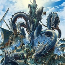 Hidra - "Mythology Hellas Conquest". Un projet de Conception de personnages, Scénographie, Illustration numérique, Pa , et sagisme de Jesús Romero García - 04.07.2019