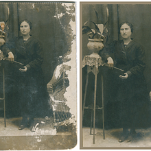 Restauración de fotografía antigua. Photograph, and Photo Retouching project by Arantxa Daza - 07.05.2019