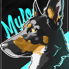 "Mylo", Mi Proyecto del curso: Ilustración vectorial: más volumen y rock and roll. Projekt z dziedziny Ilustracja c, frowa i Grafika wektorowa użytkownika Cristian Ruiz - 07.08.2019