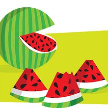 Pattern Watermelon. Un progetto di  di Antonio Domínguez - 08.07.2019