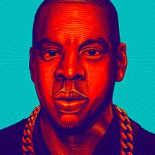 JZ & Nas portraits . Vector Illustration project by Abraham García - 07.08.2019
