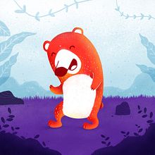 Bear cute. Un progetto di Illustrazione infantile di Andres Palomino - 11.07.2019