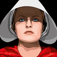 The Handmaid's Tale. Projekt z dziedziny Trad, c, jna ilustracja, Ilustracja c, frowa i Grafika wektorowa użytkownika Carlos Rex Estrada - 11.07.2019