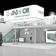 Diseño de stand AND & OR - Feria K 2019 - Dusseldorf - Alemania . % M. Mercedes Aramendia Ramos tarafından hazırlanan 3D, İç Mimarlık, Markalaşma ve Kimlik, İç Tasarım, Ola, lar, Ve İnfografikler projesi - 07.11.2019