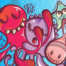 Ilustración para el mar . Digital Illustration project by Laura Guevara - 07.11.2019