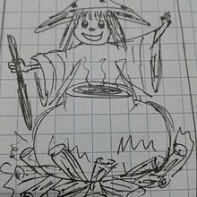 Tanna ¡Qué bruja tan poco bruja!. Traditional illustration project by quintanilla_cb - 07.19.2019